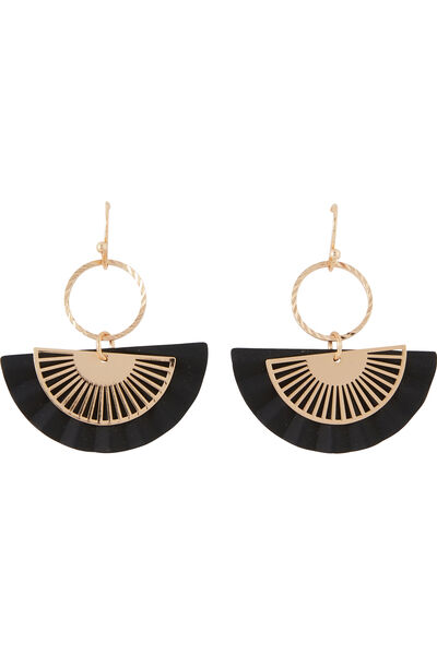 Boucles d'oreilles demi-disque