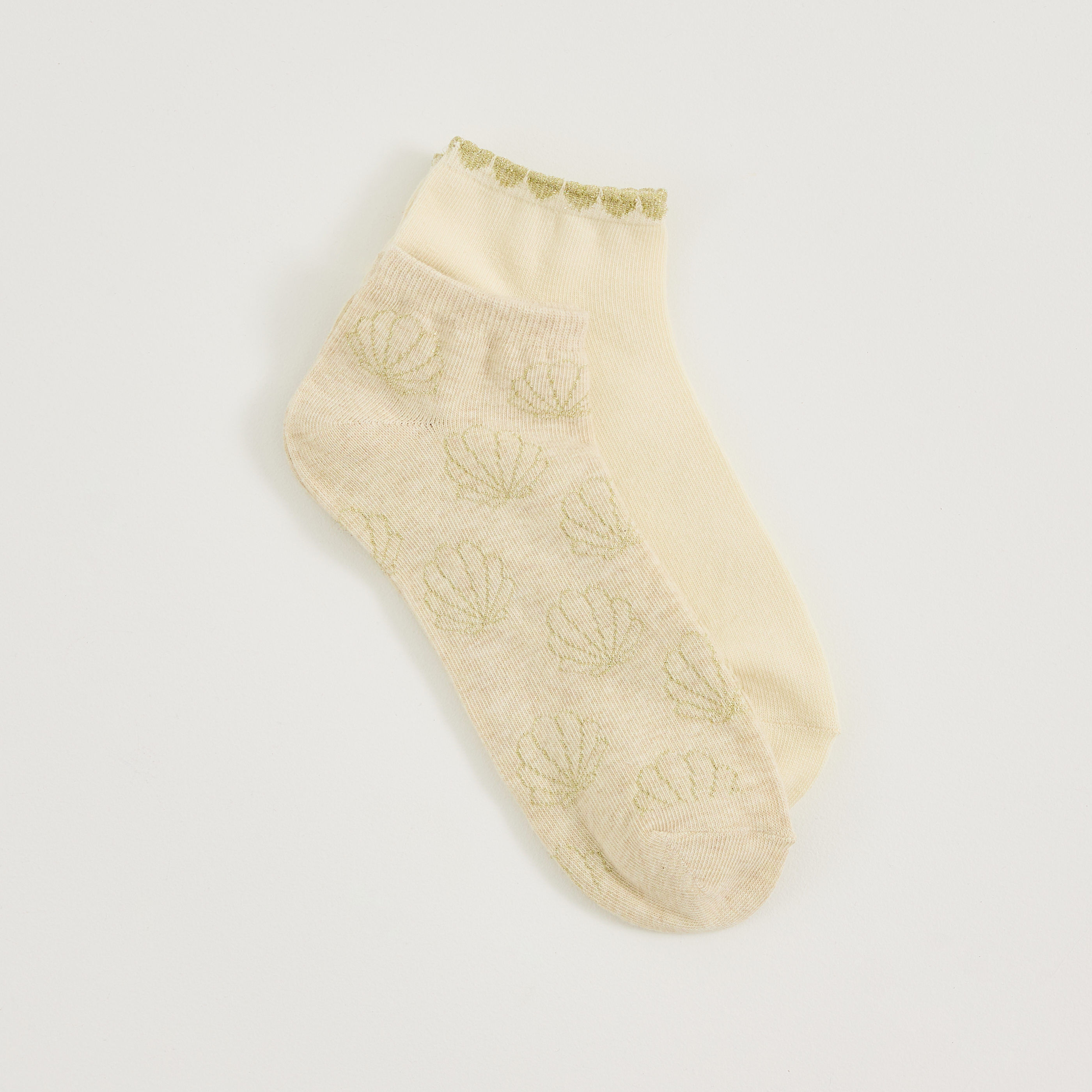 Lot de 2 paires de socquettes femme