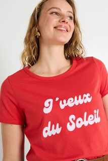 T-shirt col rond femme