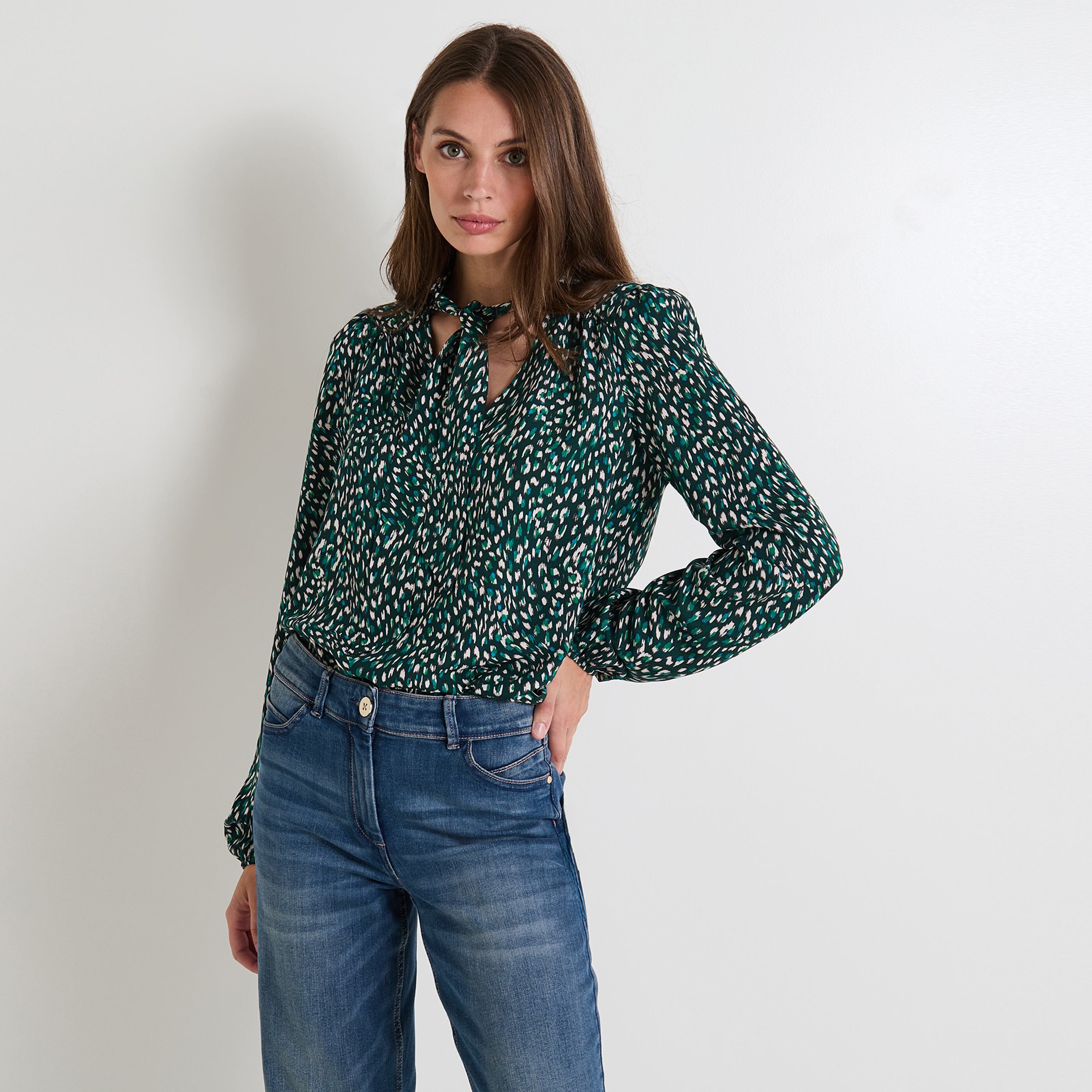 Blouse imprim&eacute;e femme