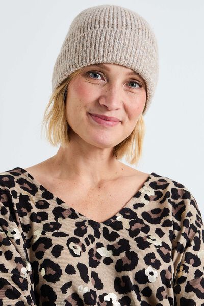 Bonnet sequins femme