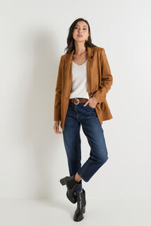 Blazer en suédine femme