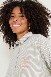 Chemise oversize rayée femme