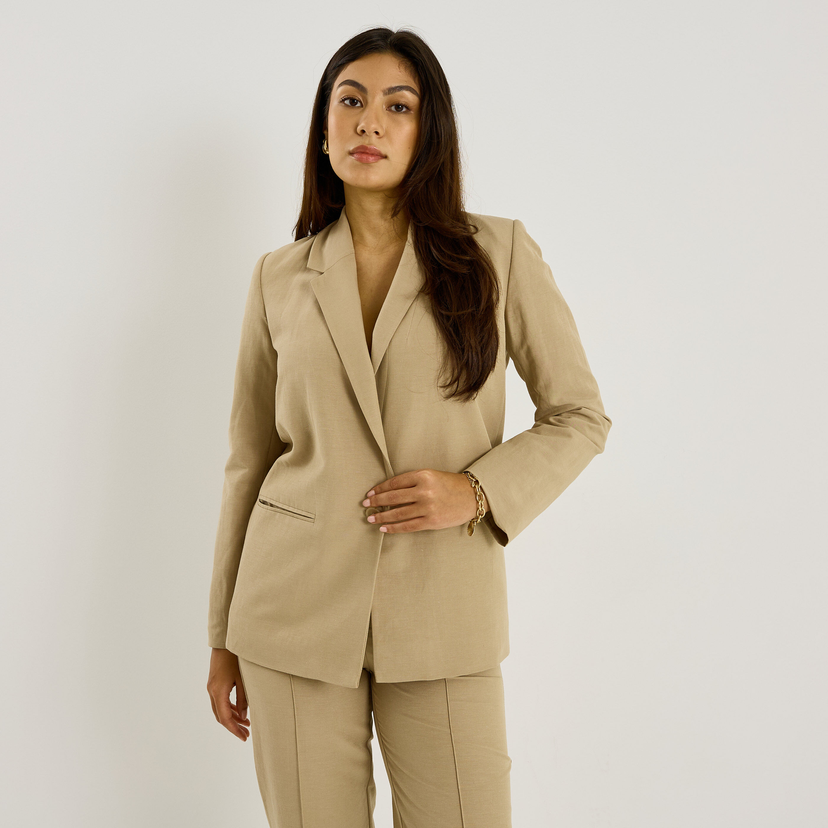Blazer coupe droite femme