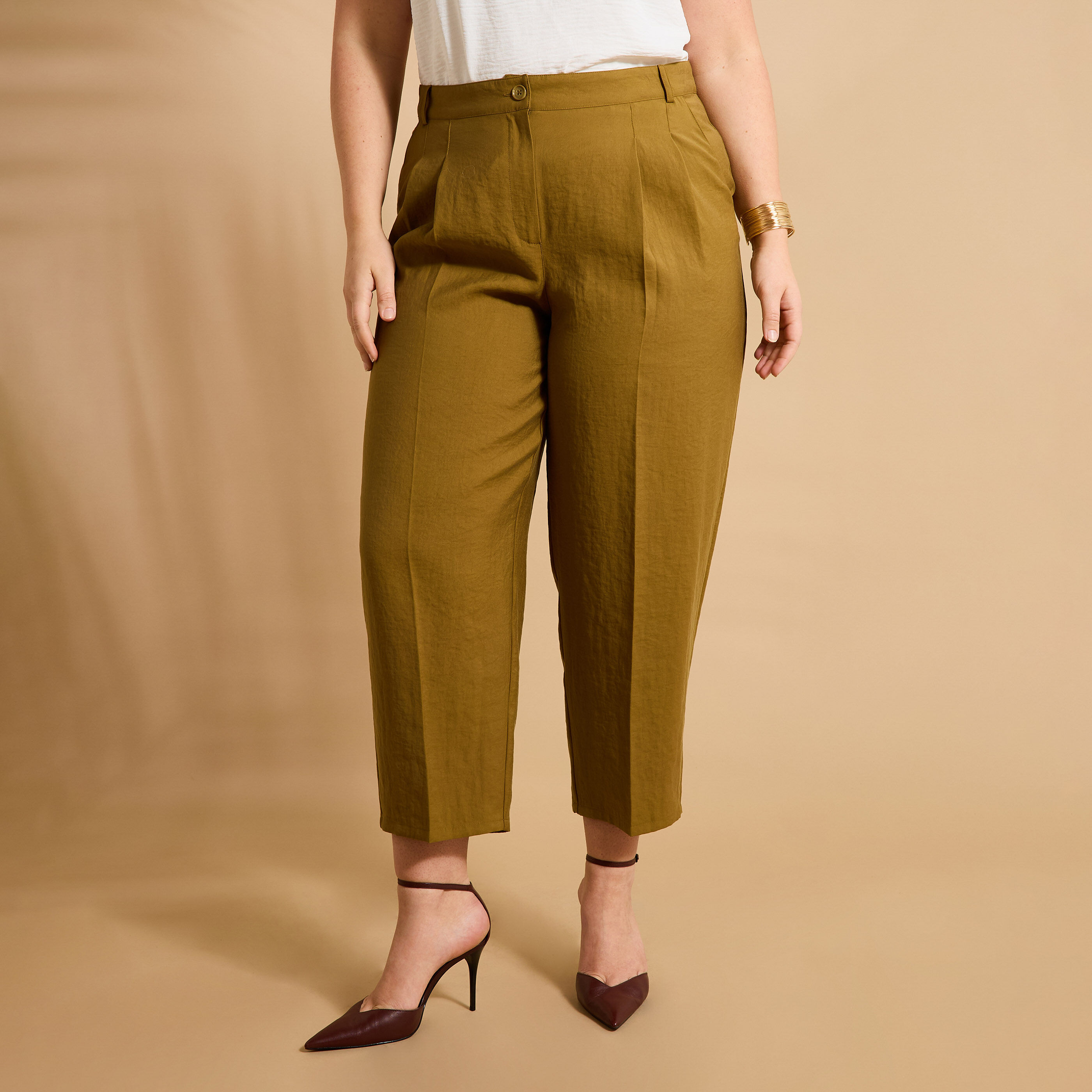 Pantalon ballon fluide femme