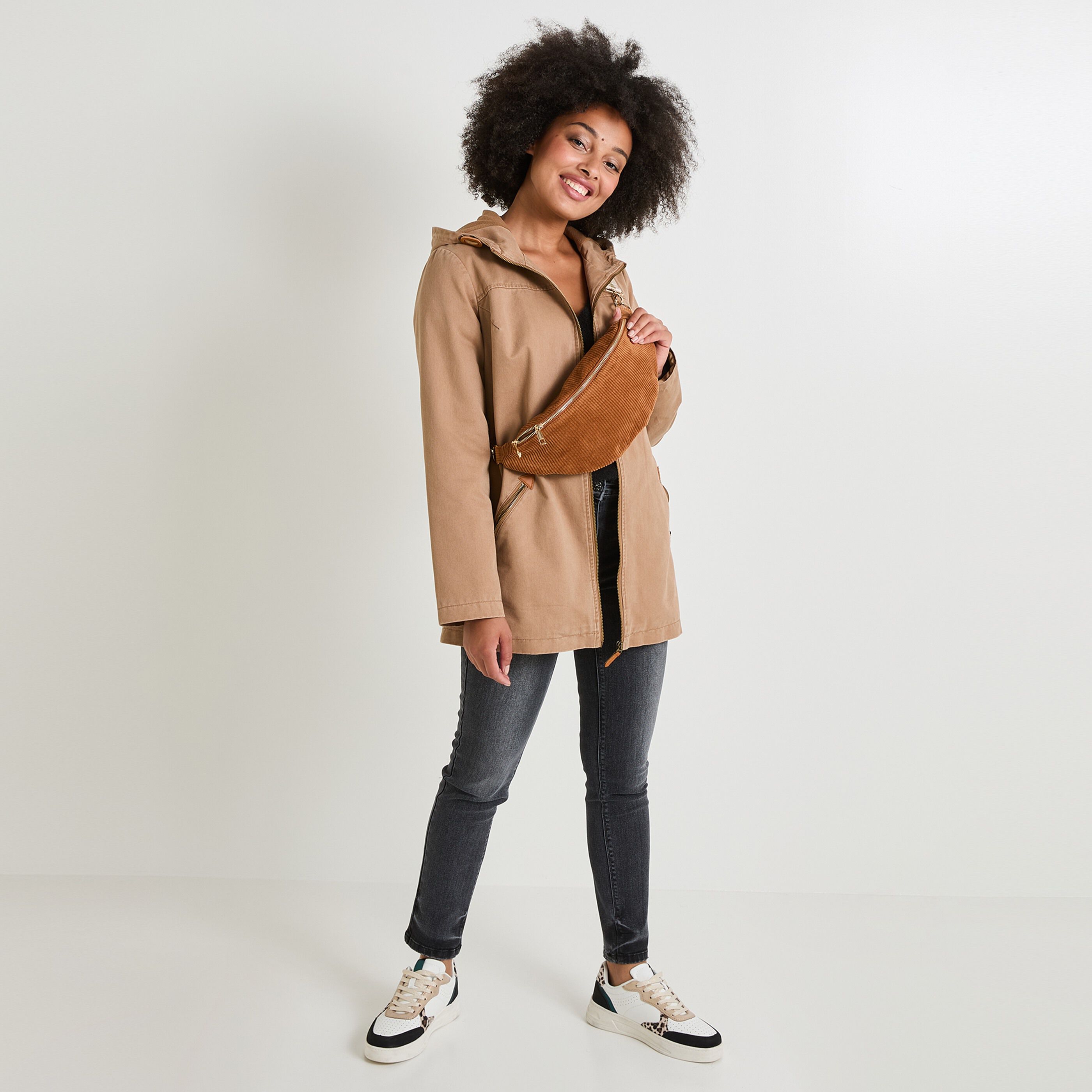 Parka &agrave; capuche femme