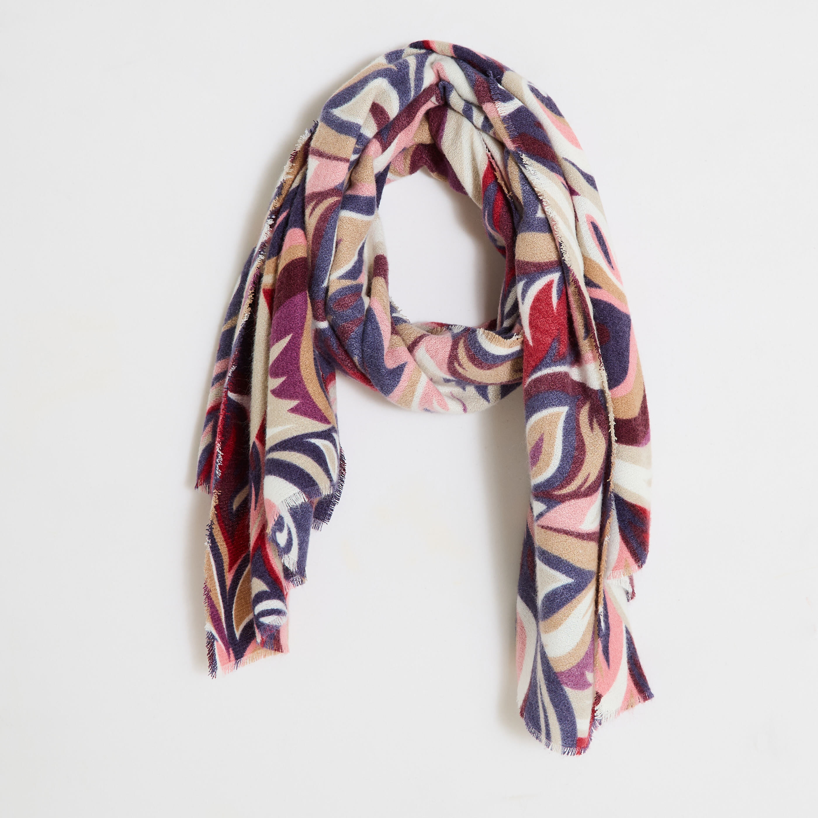&Eacute;charpe imprim&eacute;e multicolore 