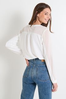 Blouse col V femme