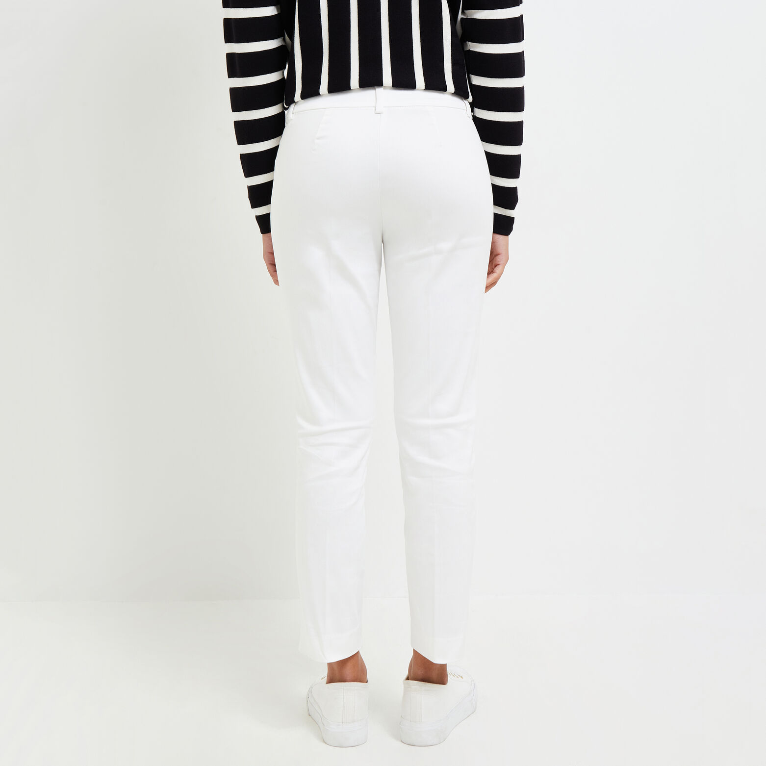 Pantalon cigarette raccourci femme