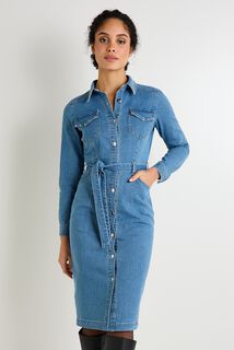 Robe en denim femme