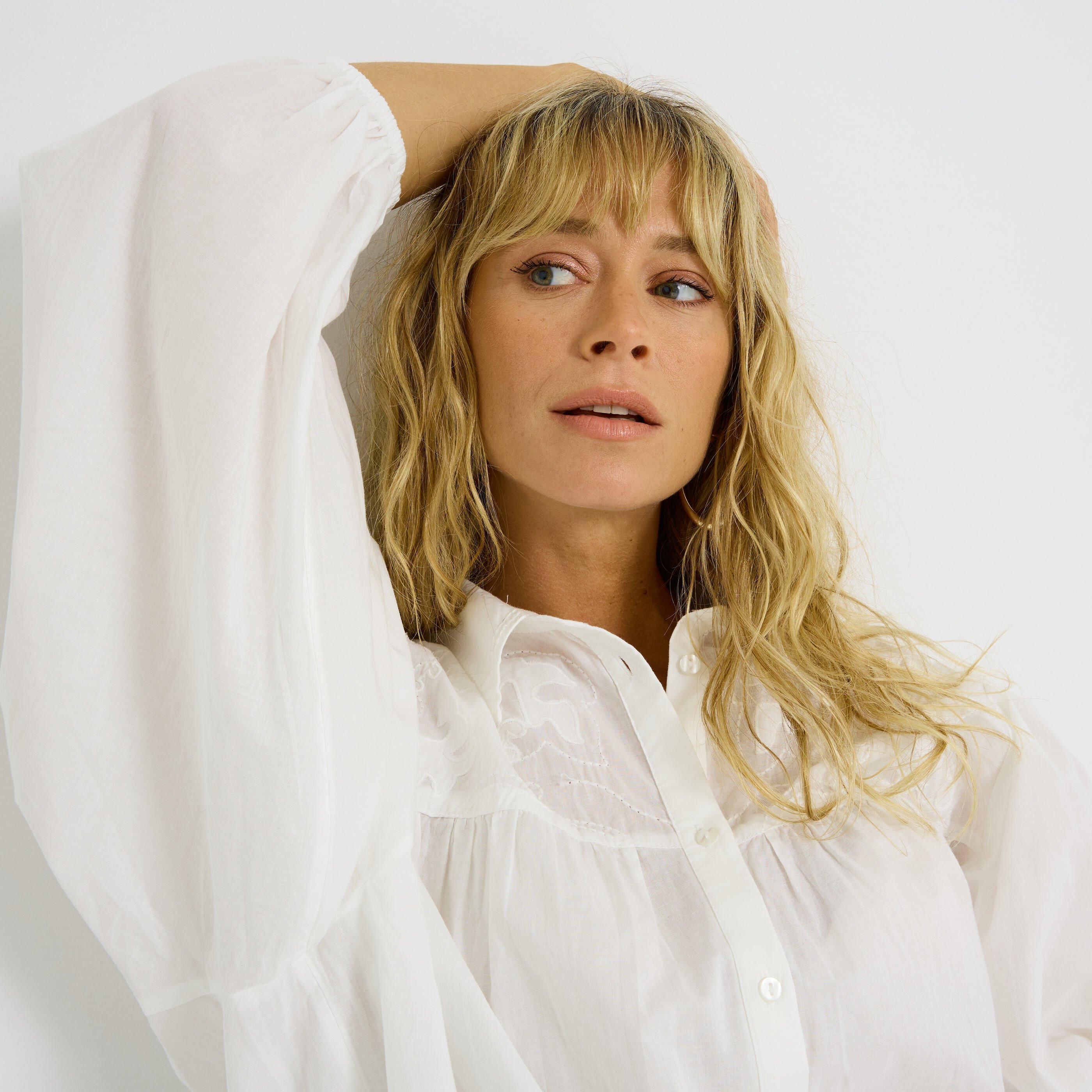 Chemise manches amples femme