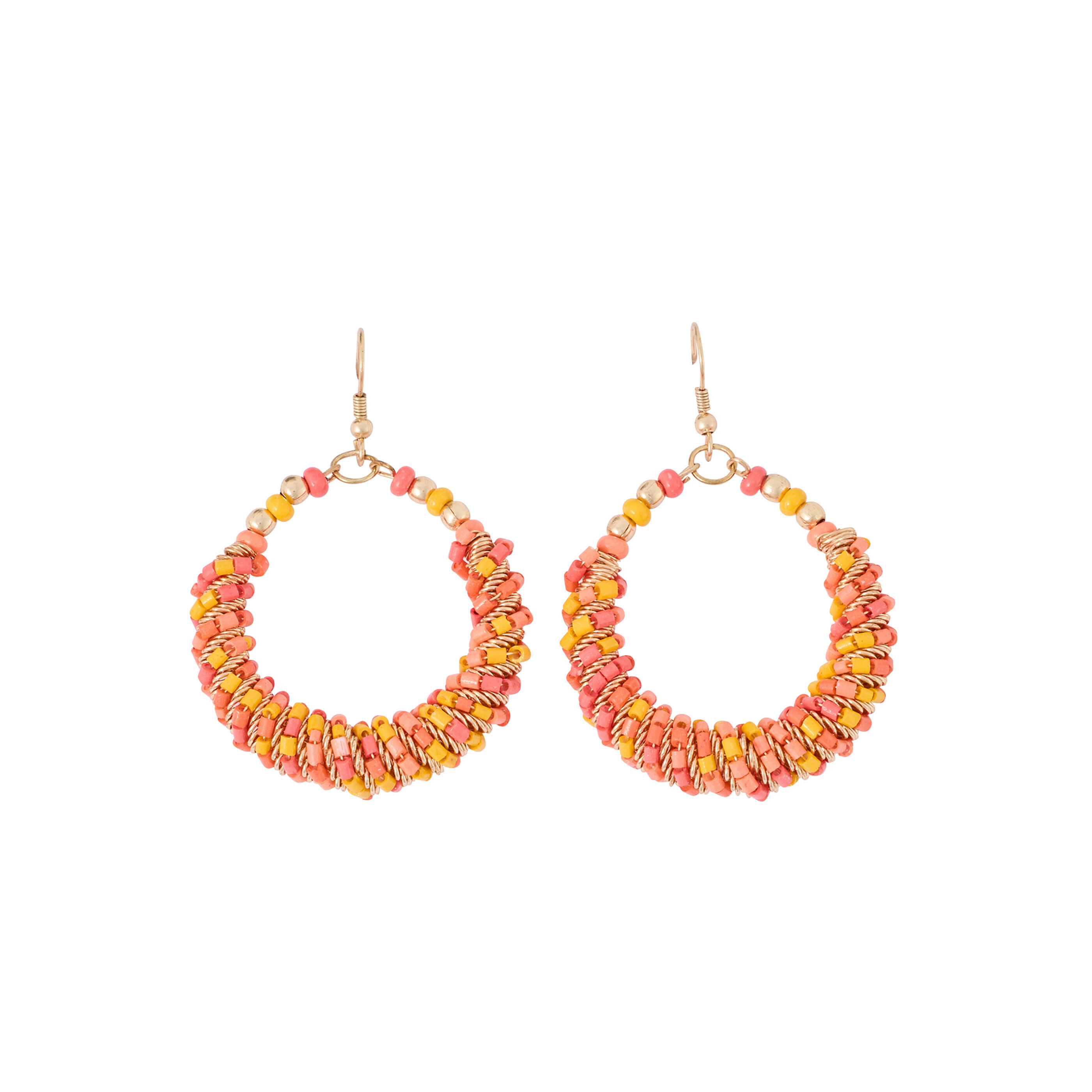 Boucles d'oreilles torsad&eacute;es femme