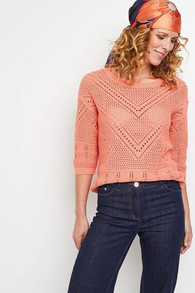 Pull ajouré femme