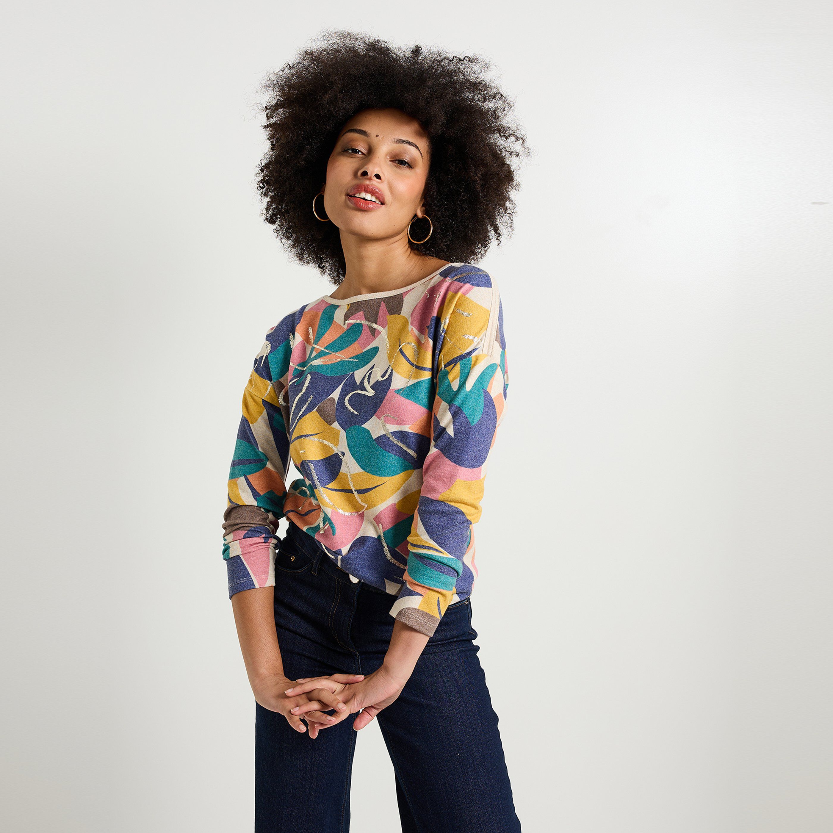 T-shirt col bateau femme