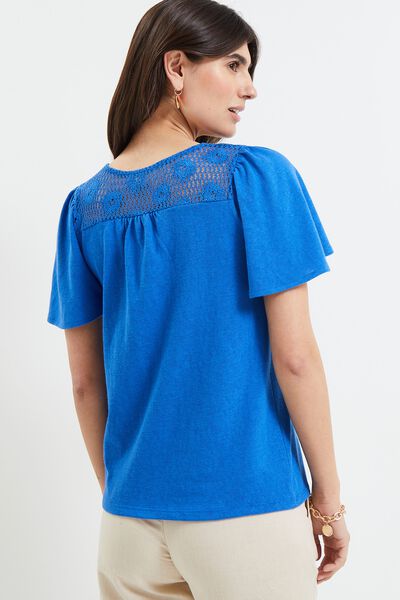 T-shirt manches courtes à smock