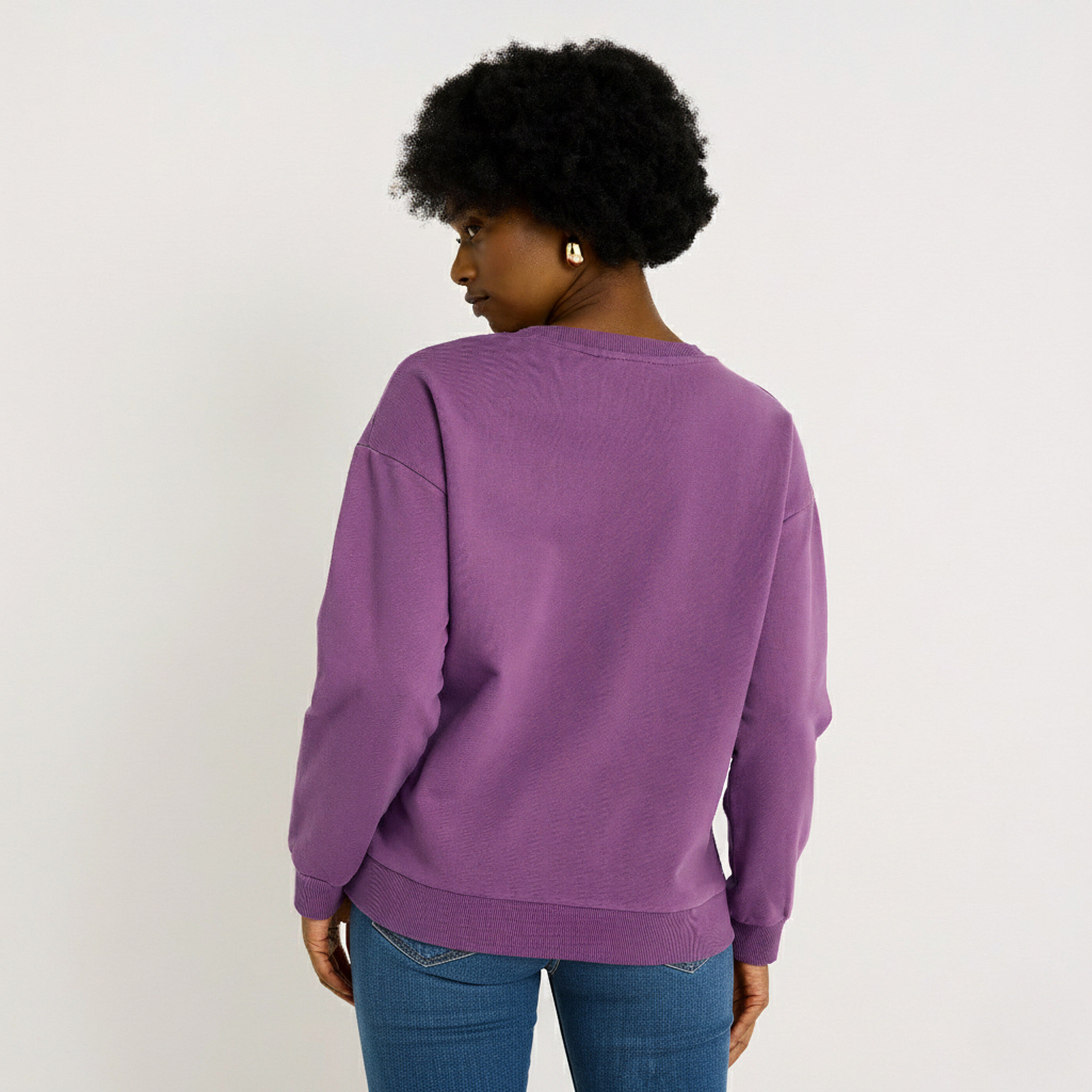 Sweat col rond femme