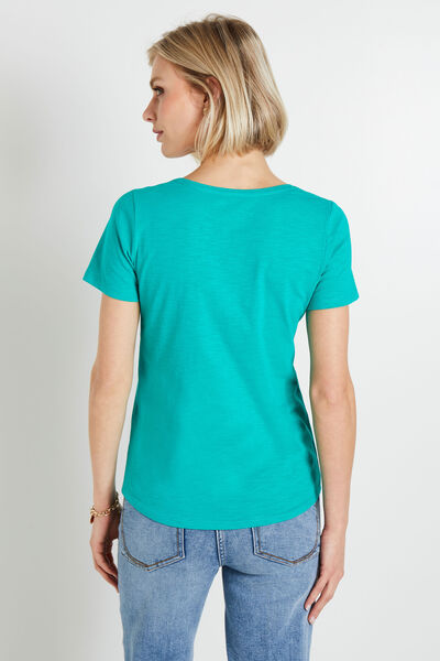 Tshirt basique col V femme