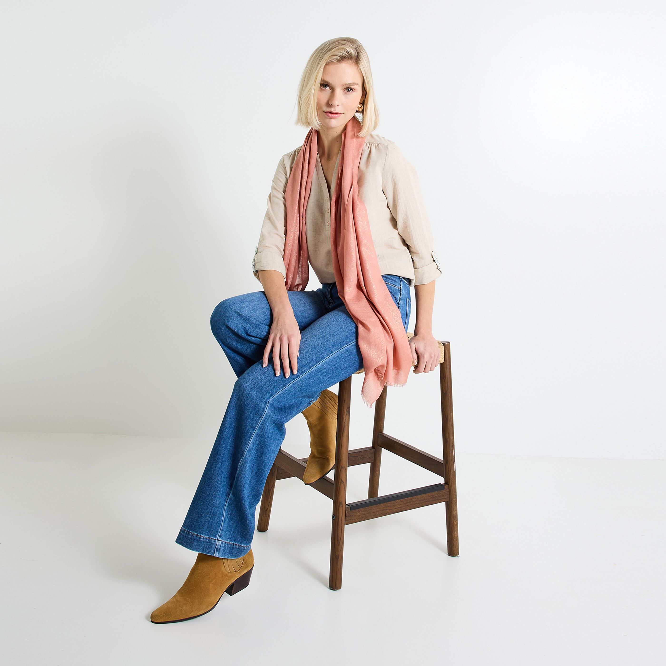 Blouse col chemise femme