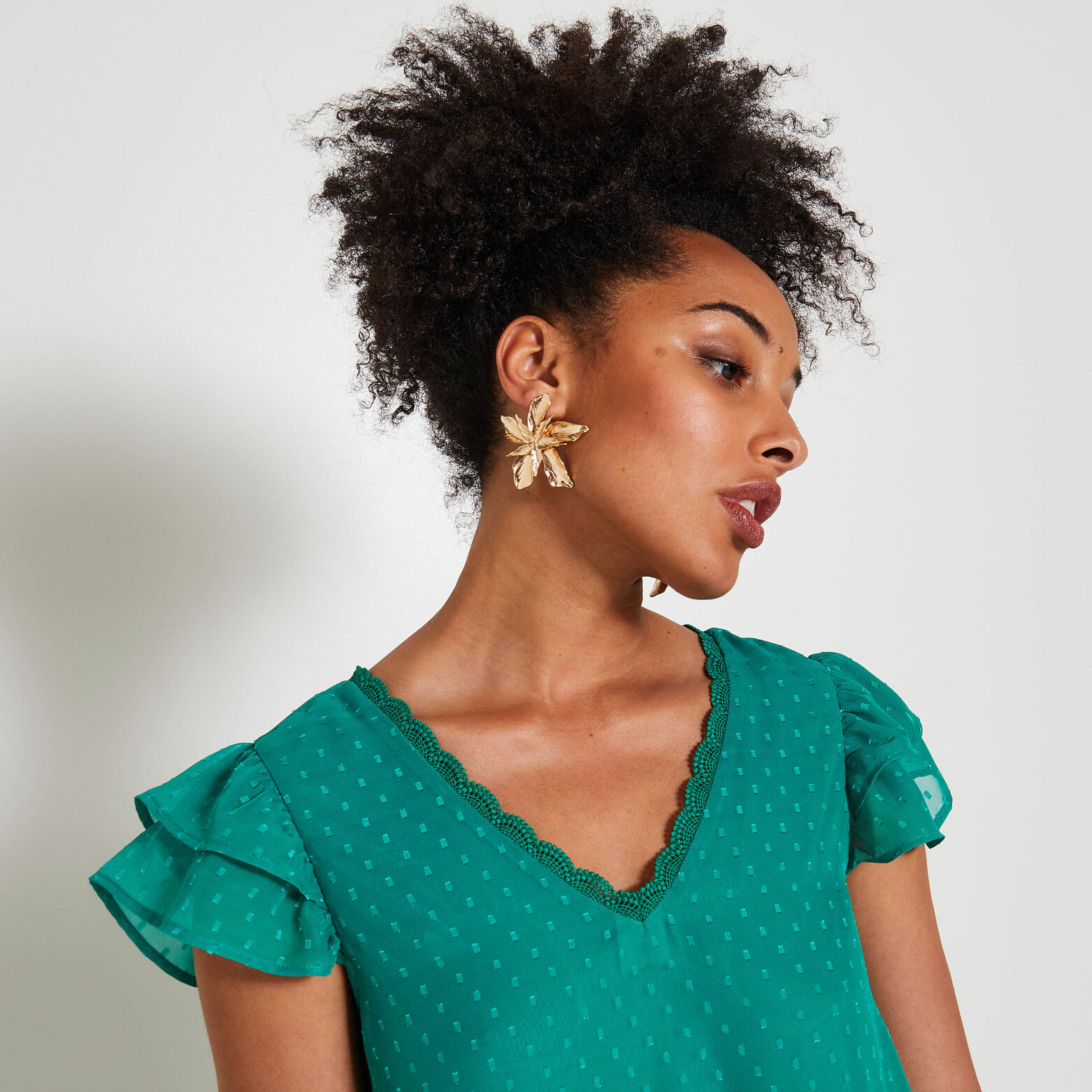 Robe plumetis femme