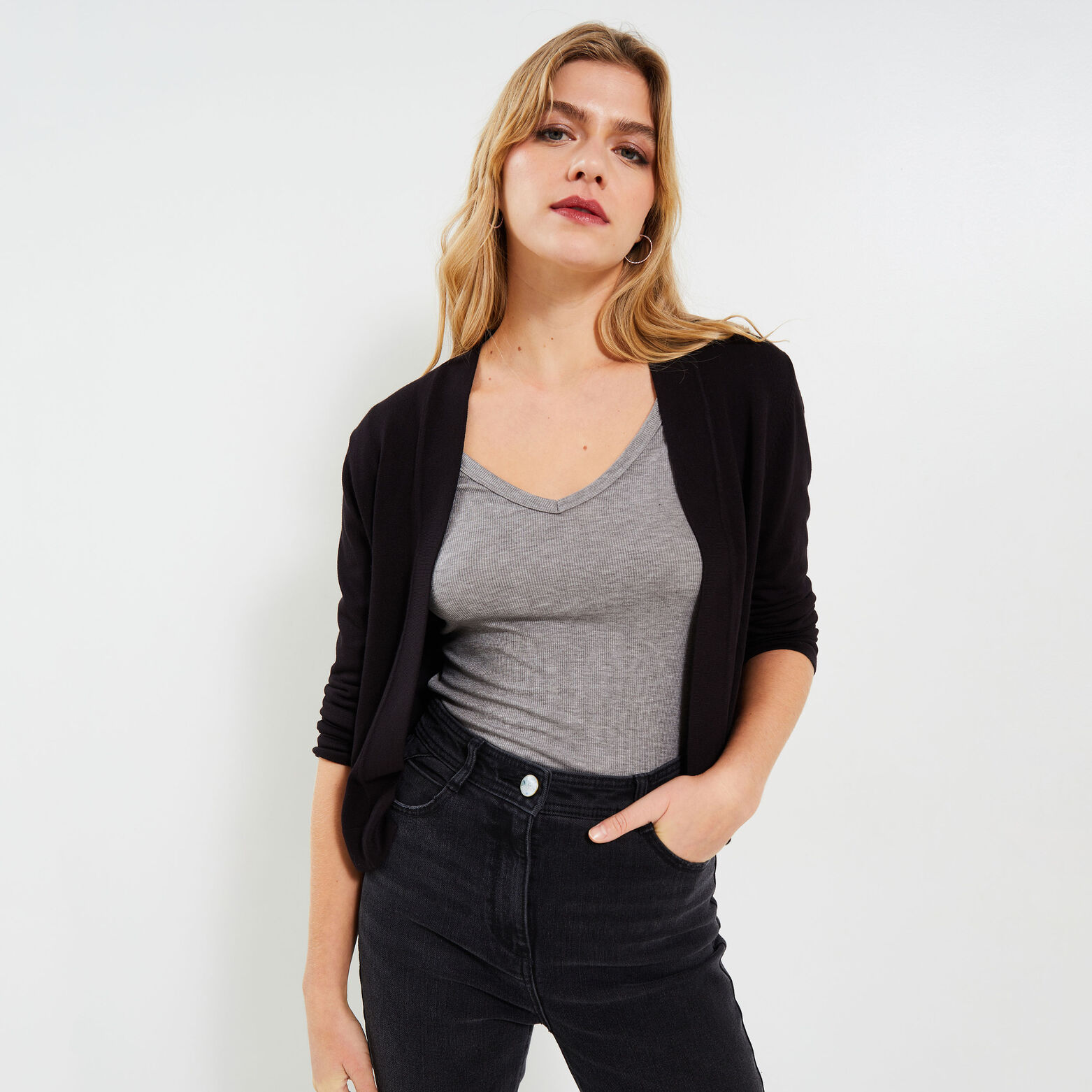 Gilet court femme