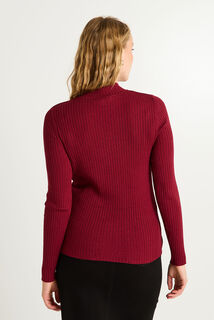 Pull col montant femme