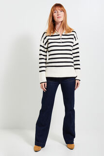 Pull marinière femme