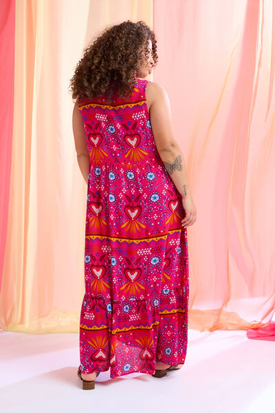 Robe longue imprimée