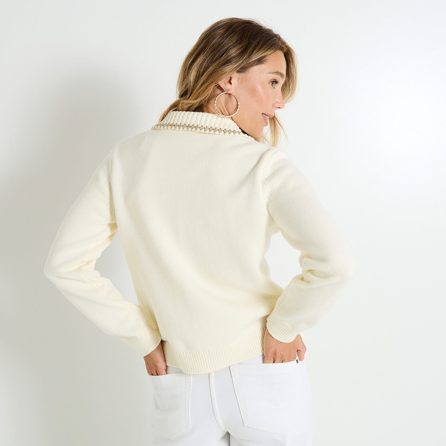 Gilet boutonné femme
