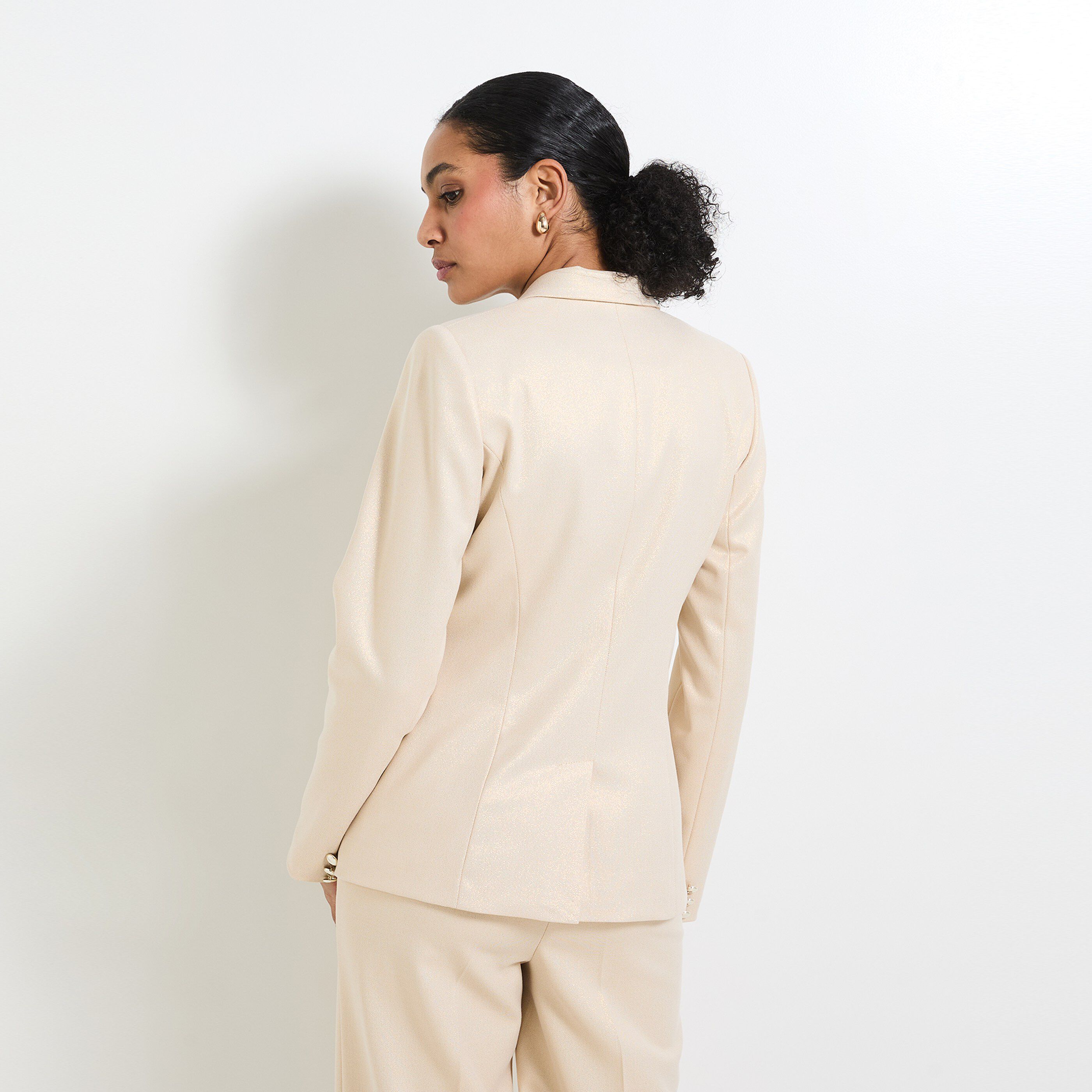 Blazer effet paillet&eacute; femme