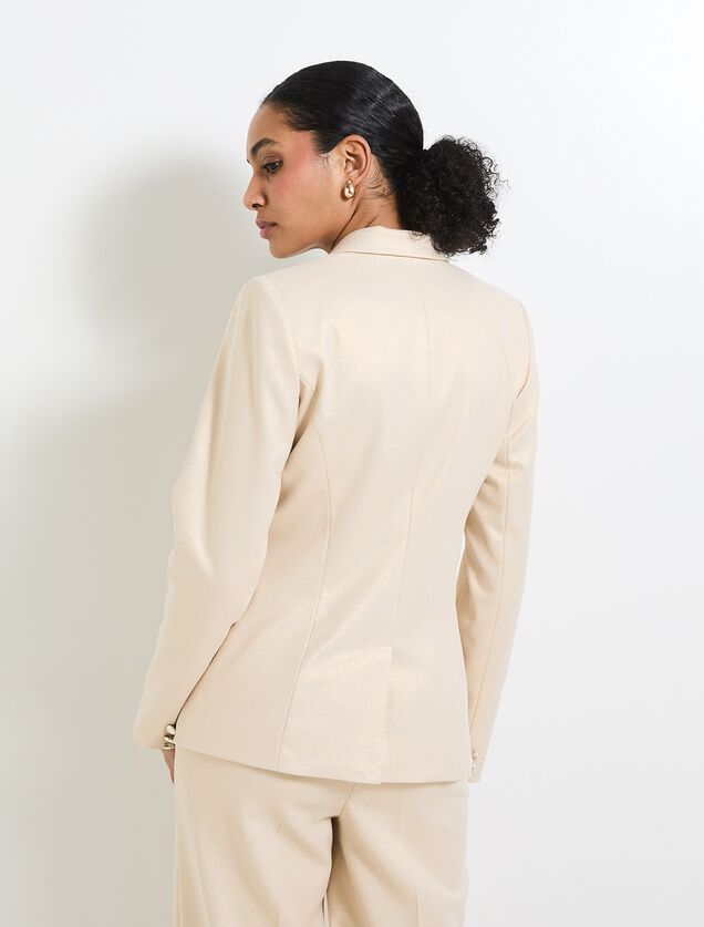 Blazer effet pailleté femme
