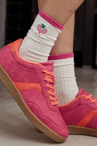 Baskets colorées femme