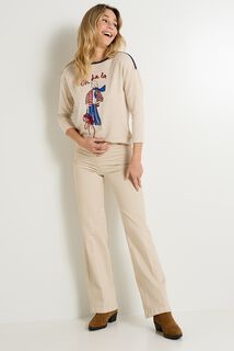 T-shirt col bateau femme