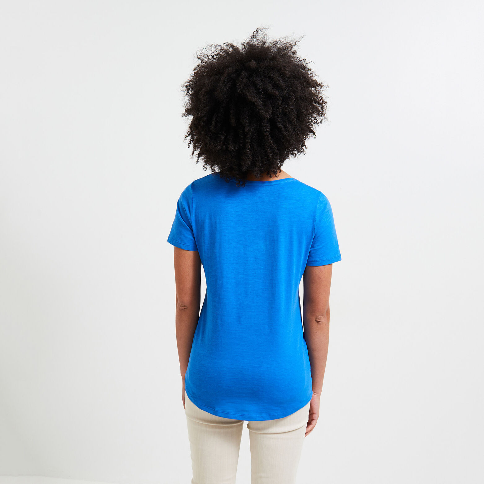 Tshirt basique col V femme