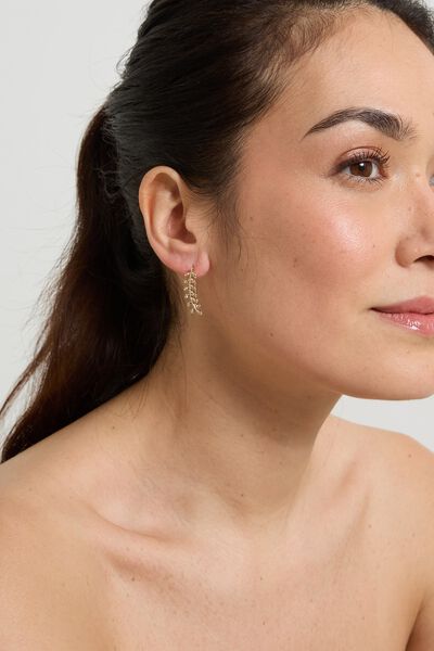 Boucles d'oreilles épis strassés