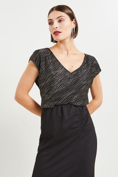 Tshirt col V femme