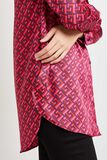 Chemise imprimée rose femme