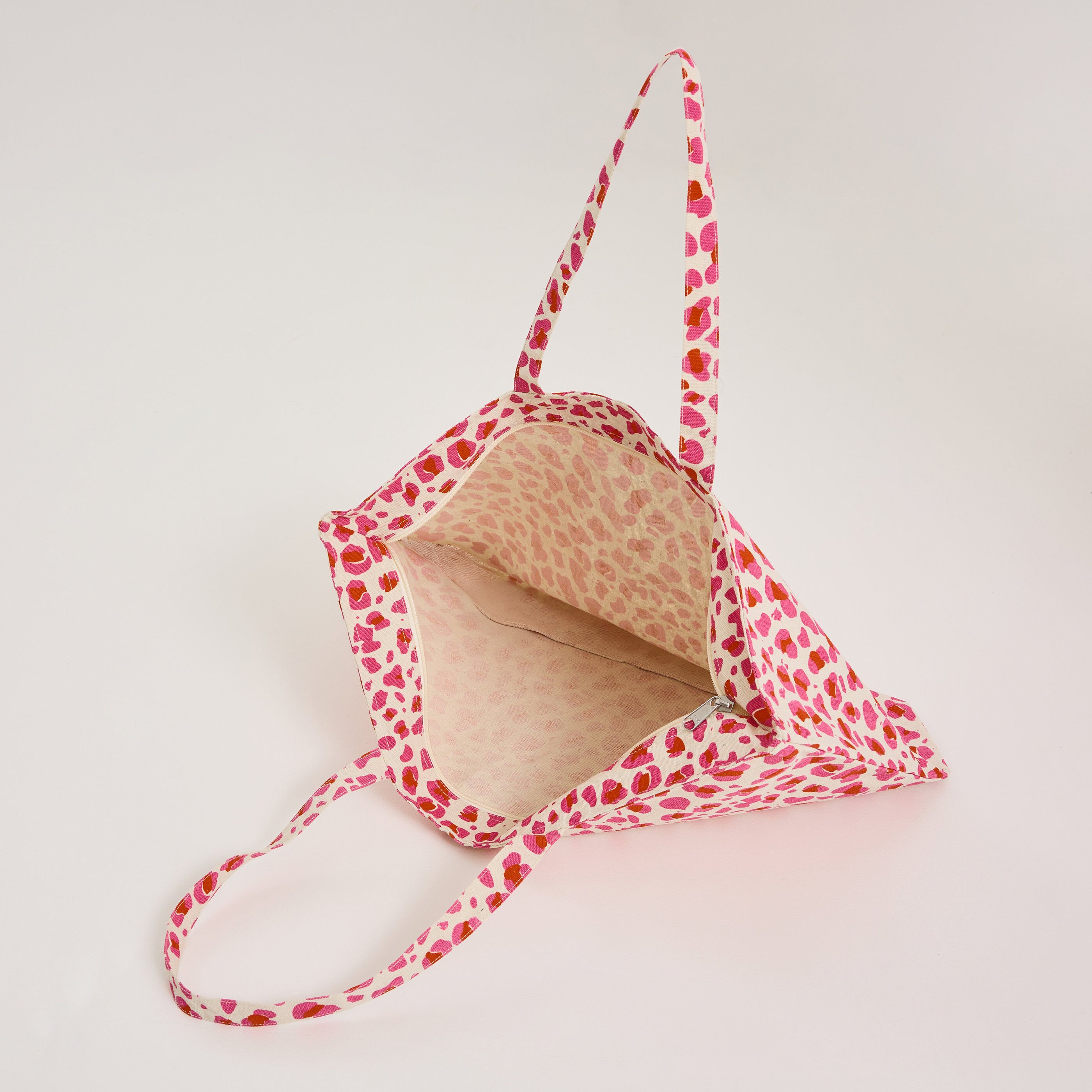 Tote bag imprim&eacute; l&eacute;opard femme