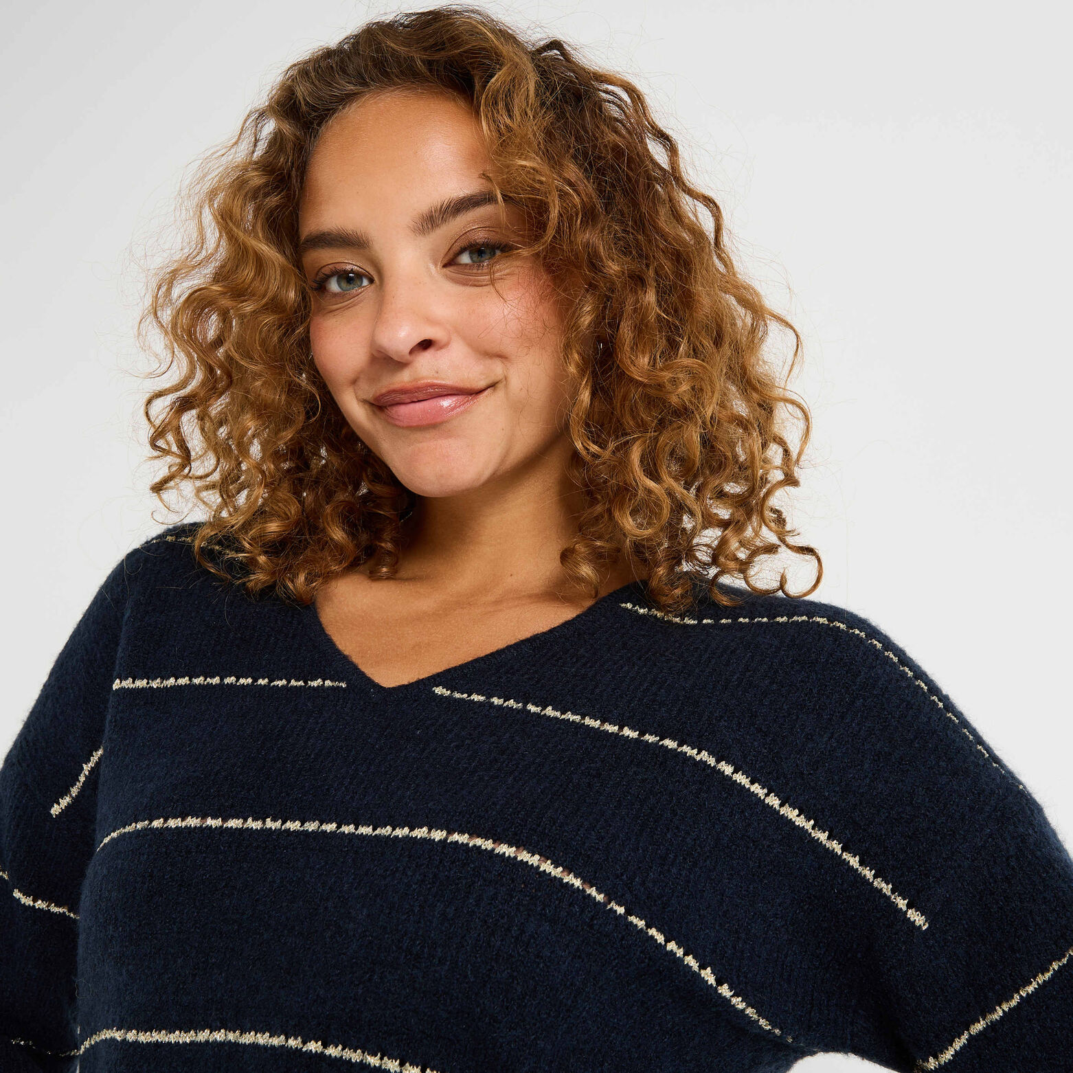 Pull marinière manches longues femme