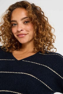Pull marinière manches longues femme