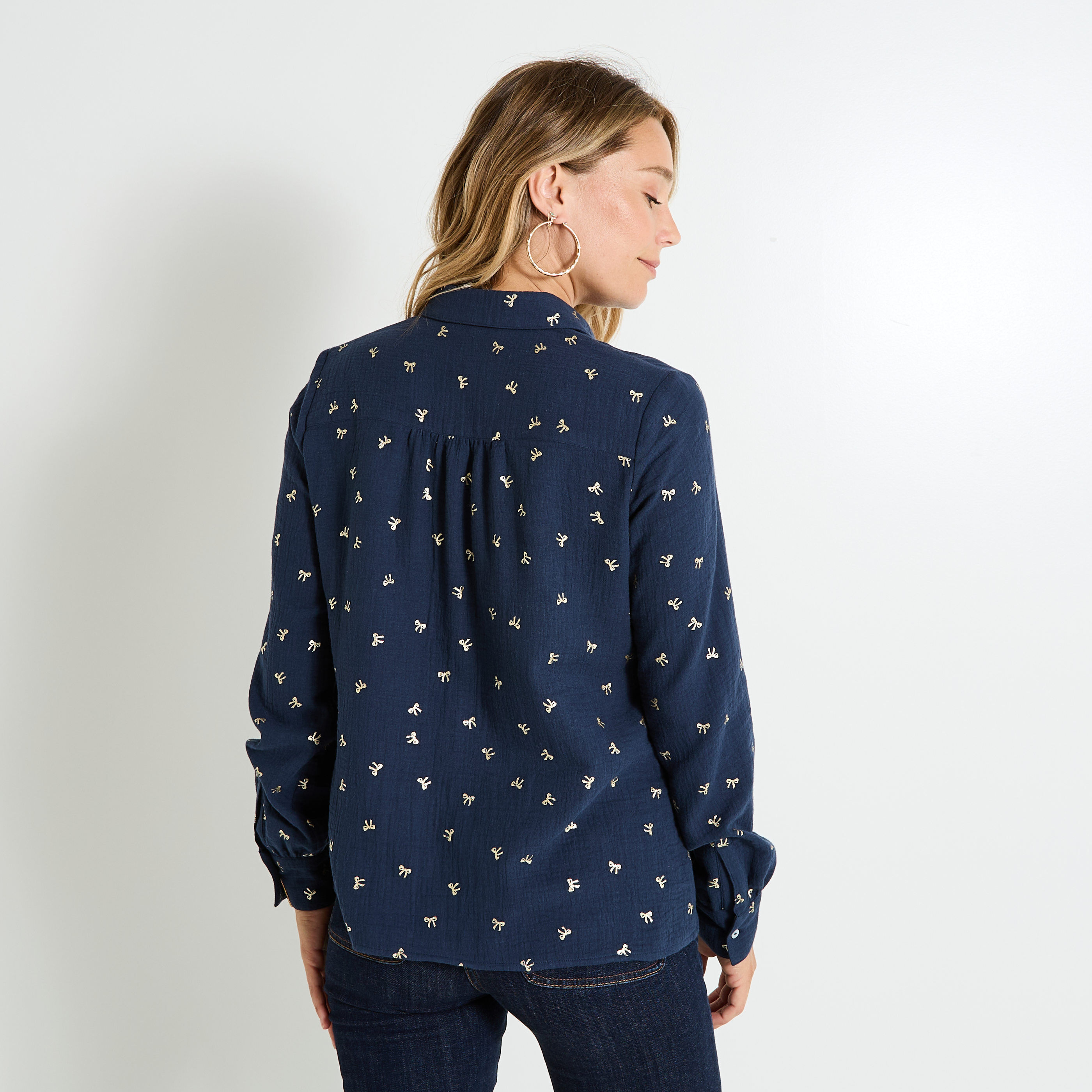 Chemise en gaze de coton femme