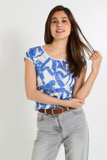 T-shirt col rond femme