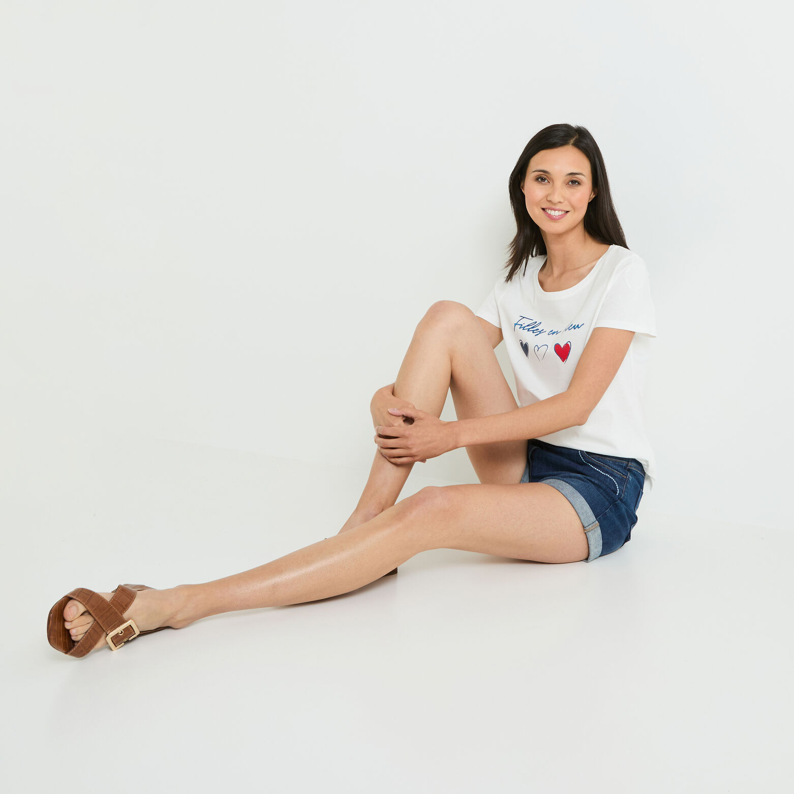 Tshirt print femme