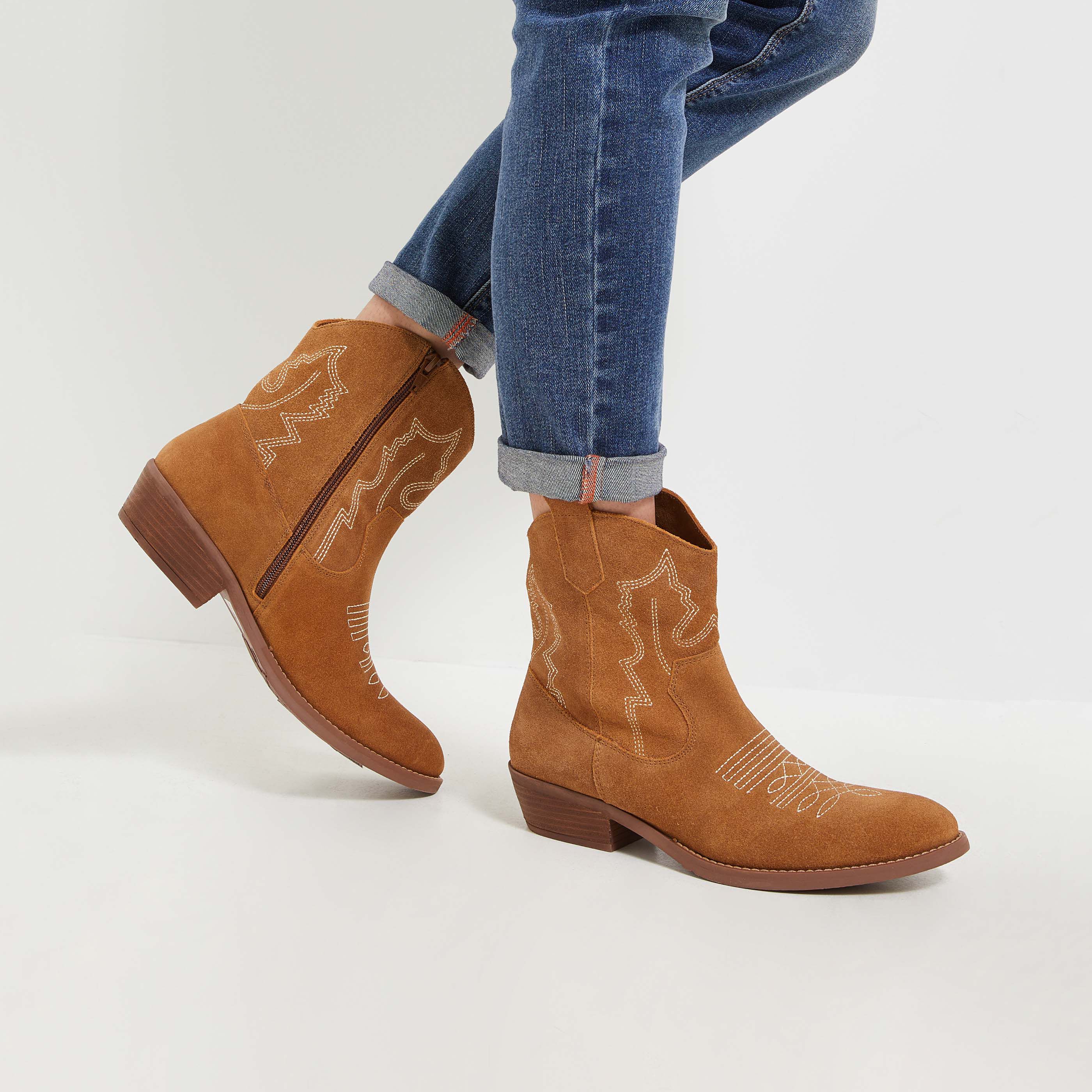 Bottines en cuir femme Graindemalice