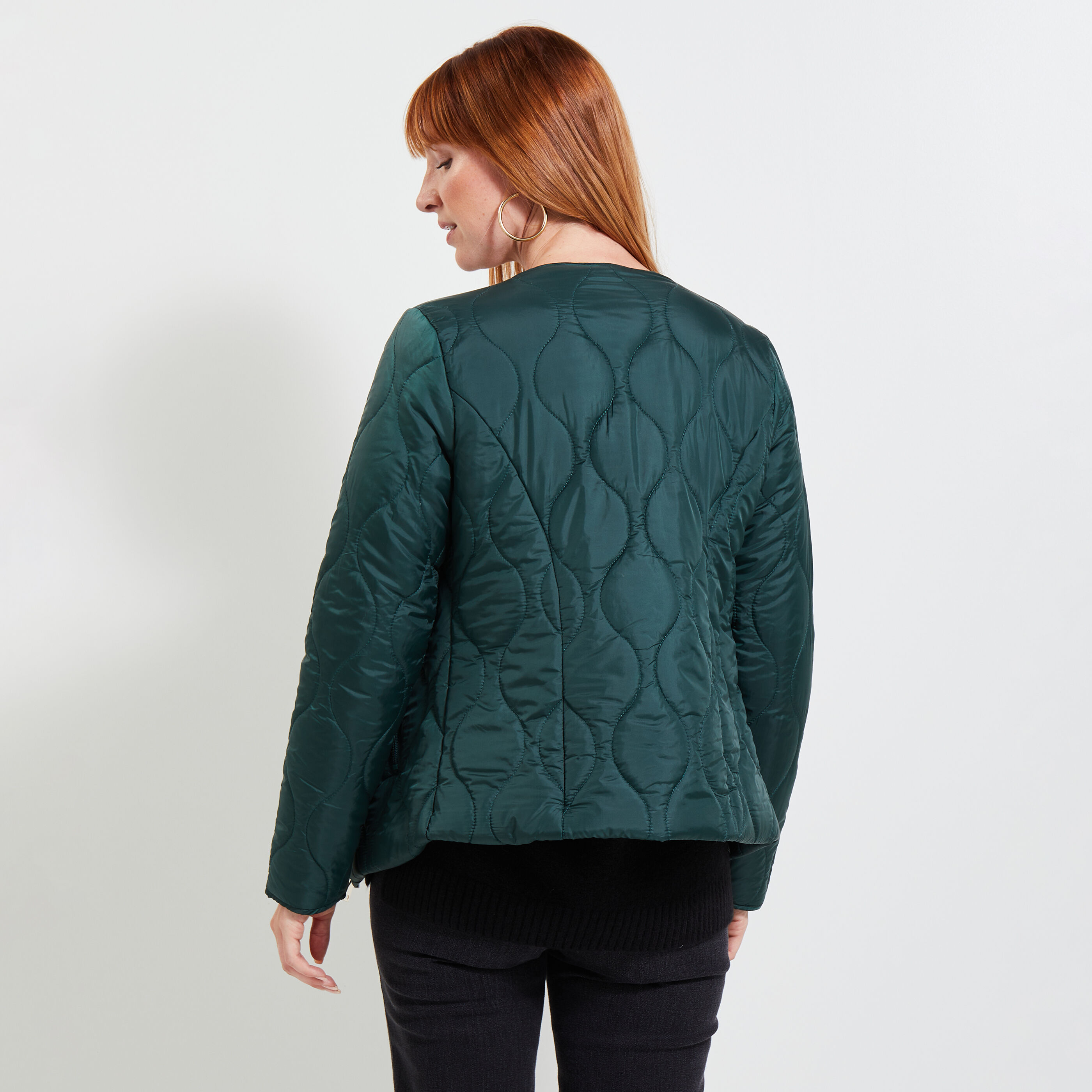 Doudoune fine femme VERT Graindemalice