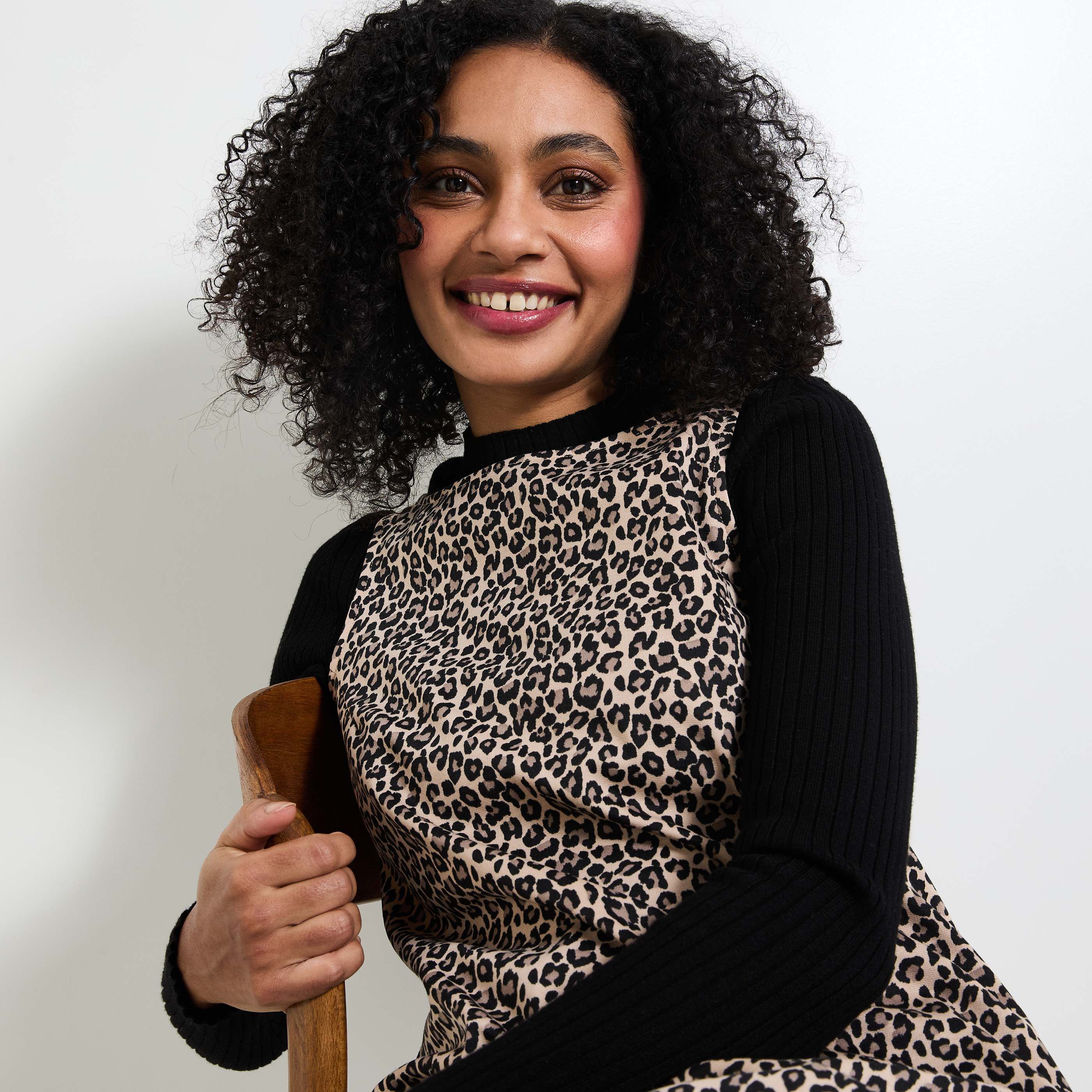 Robe imprim&eacute; l&eacute;opard femme