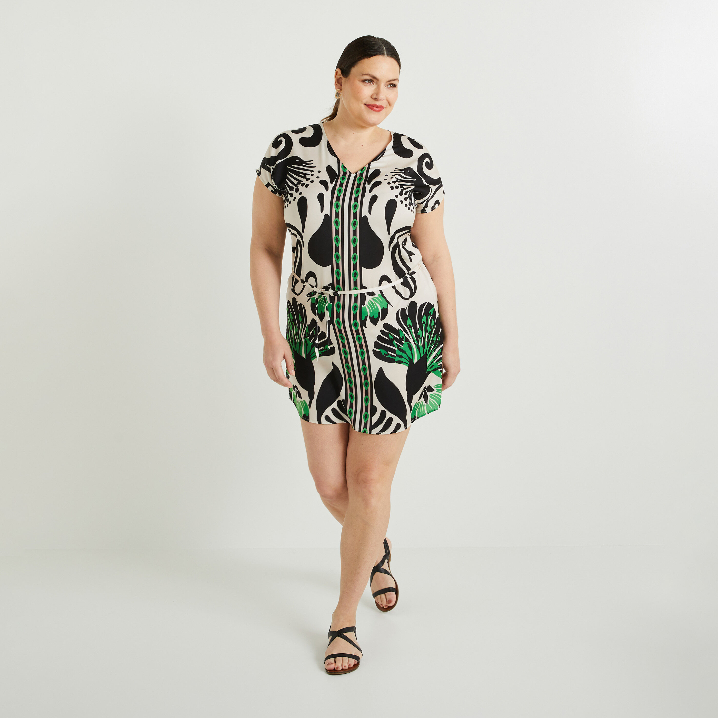 Robe imprim&eacute;e femme