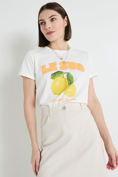 T-shirt col rond femme