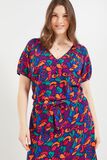 Robe longue imprimée femme