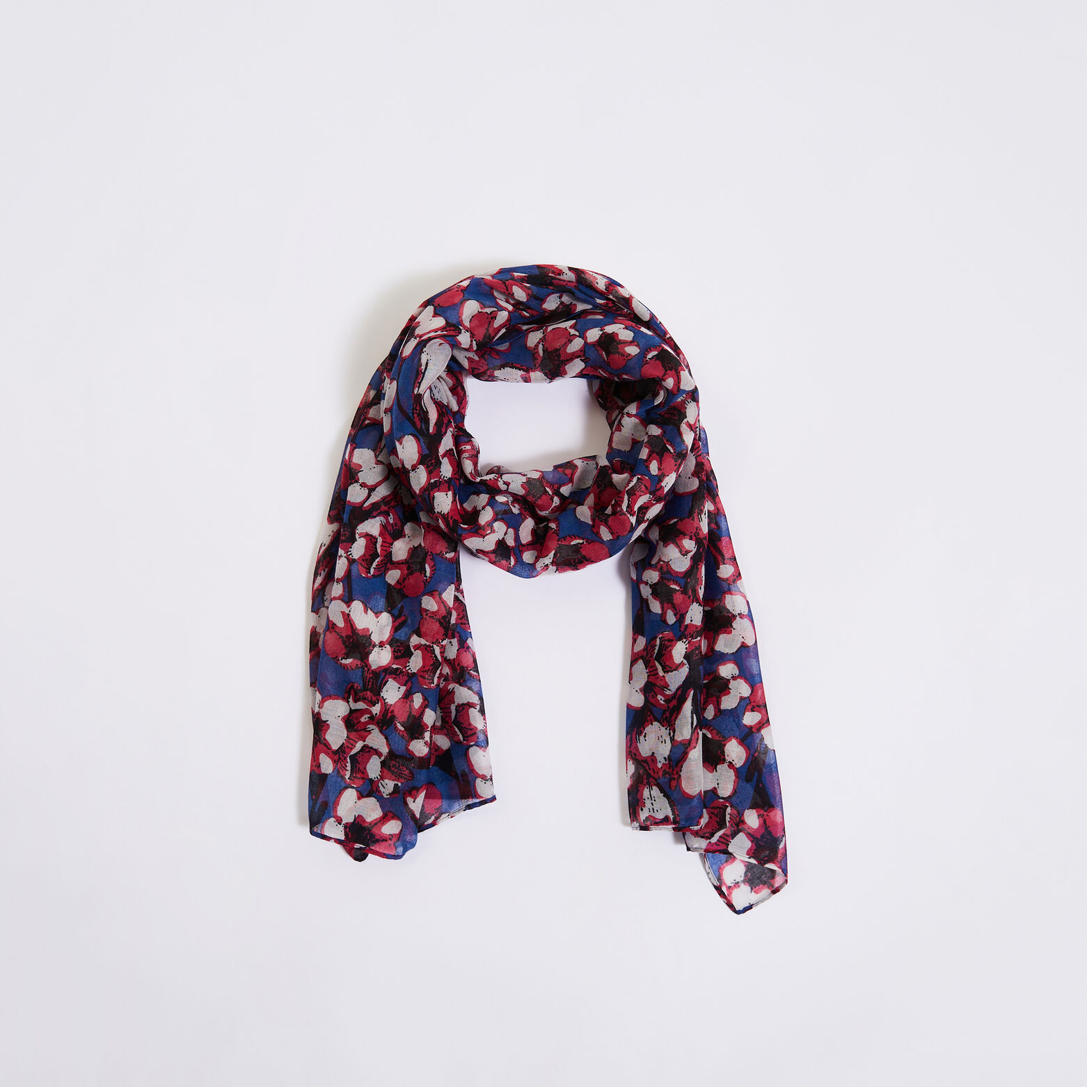 Etole imprimé fleuri femme