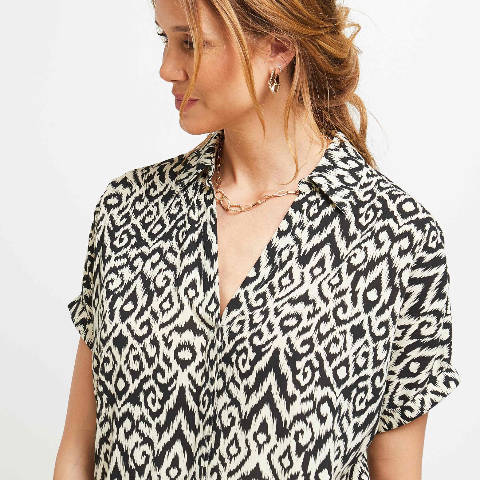 Chemise manches courtes femme